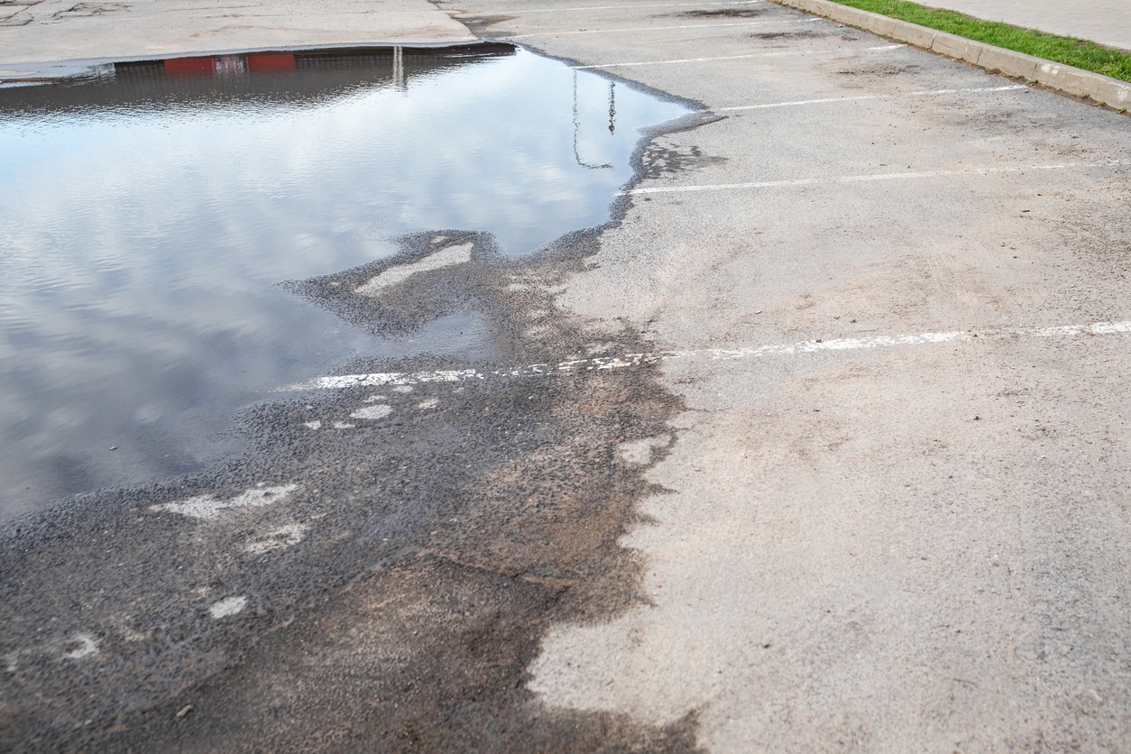 Sunken-parking-lot